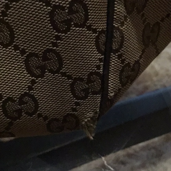 Gucci vintage. Beige and Brown. Medium size. - Picture 3 of 10